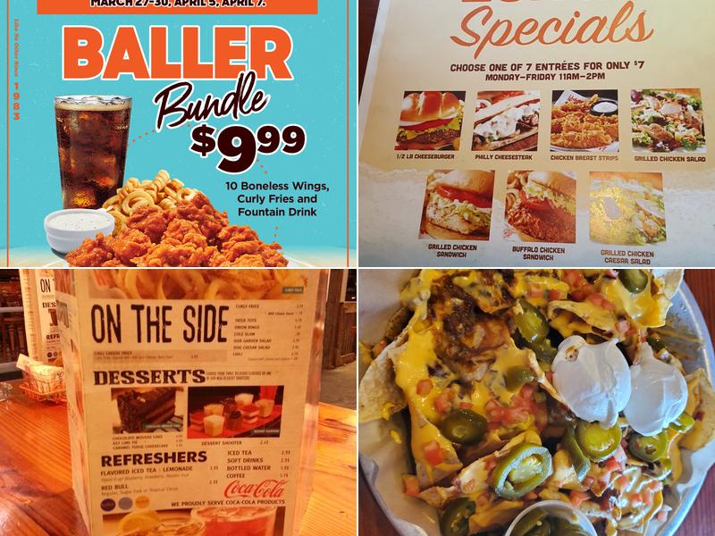 Hooters Menu