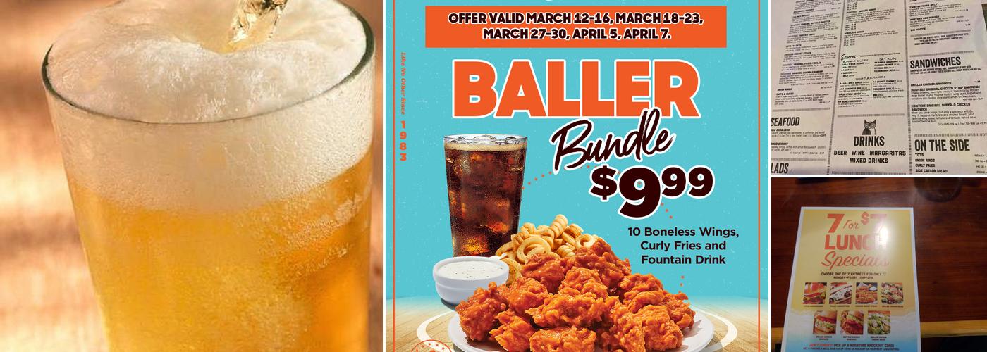Hooters Menu
