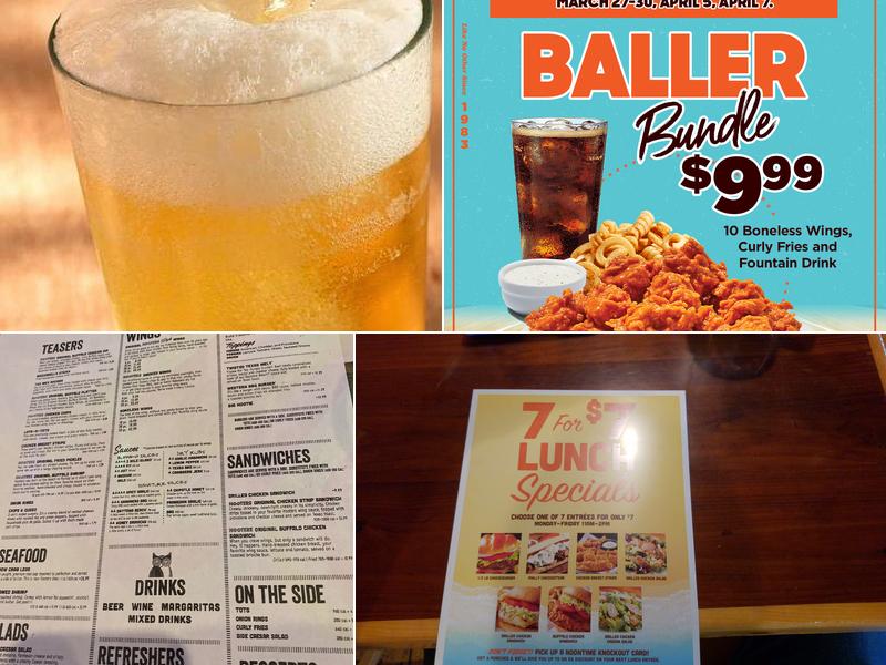 Hooters Menu