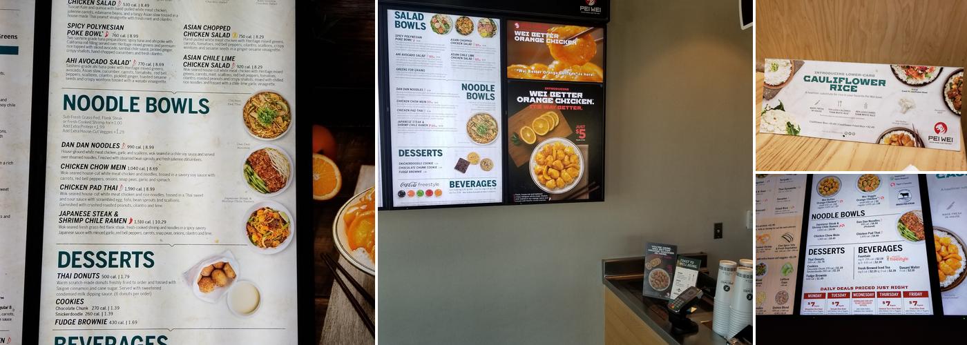 Pei Wei Asian Kitchen Menu