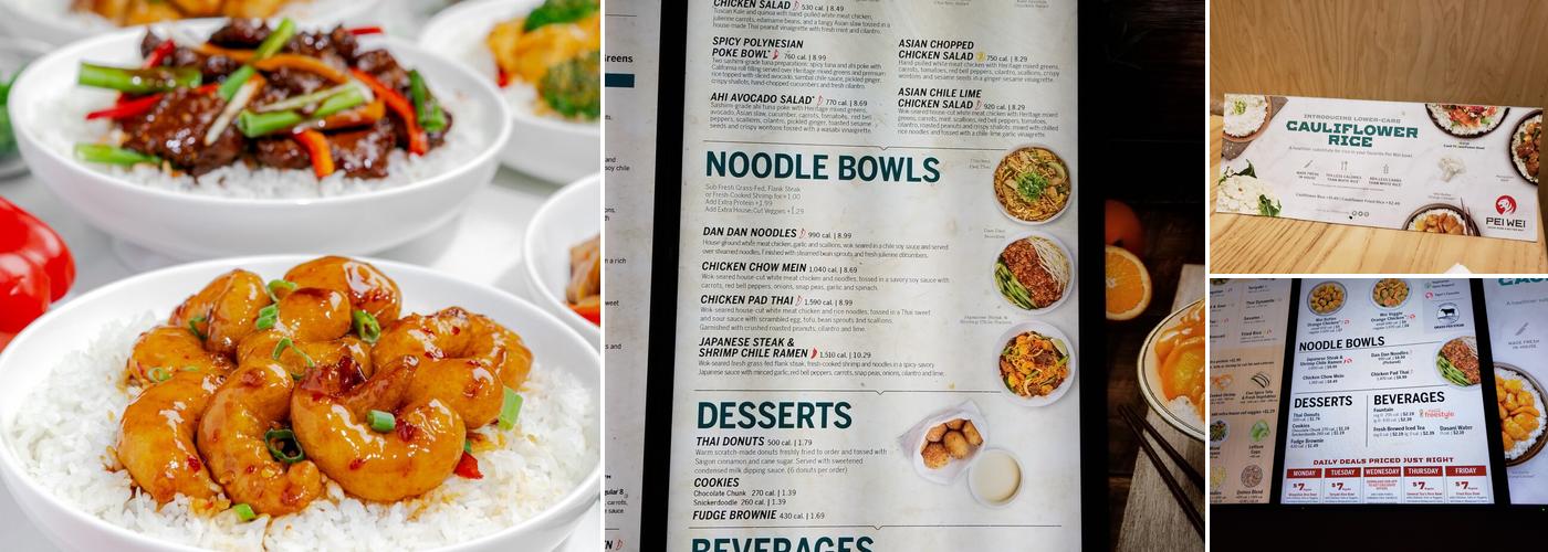 Pei Wei Asian Kitchen Menu