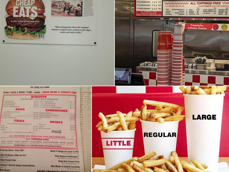 Five Guys Menu