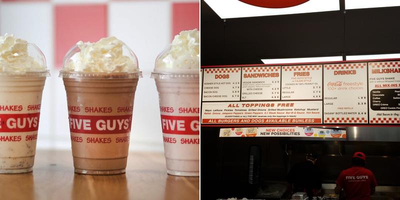 Five Guys Menu