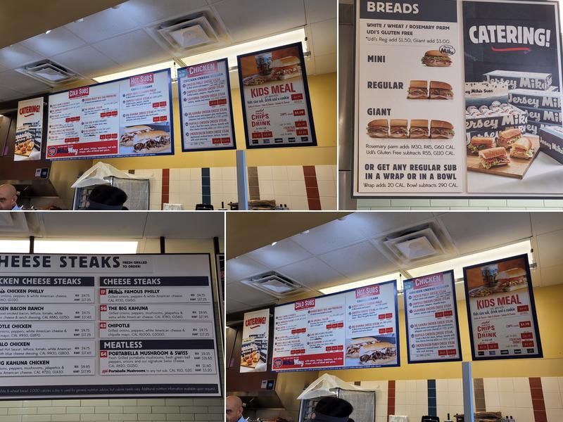 Jersey Mike's Subs Menu
