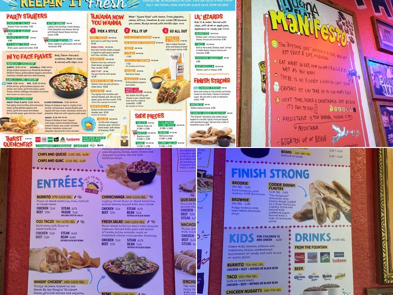 Tijuana Flats Menu