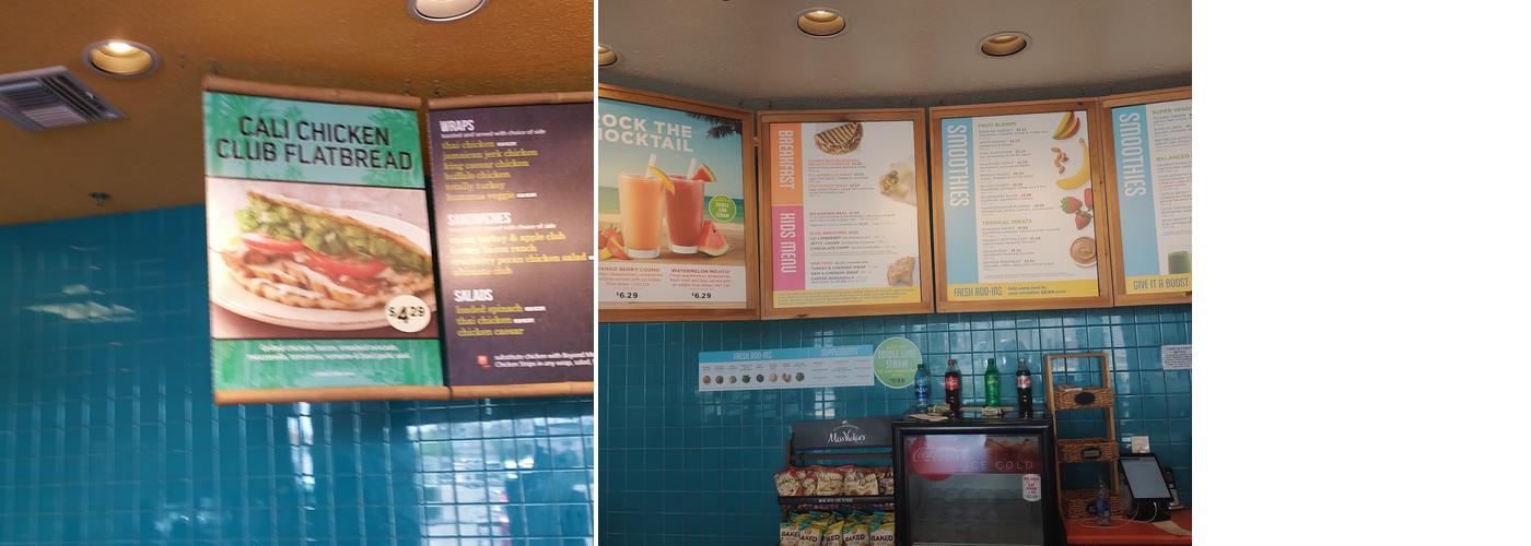 Tropical Smoothie Cafe Menu