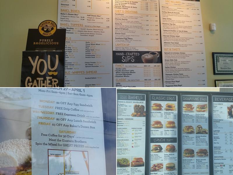 Einstein Bros. Bagels Menu