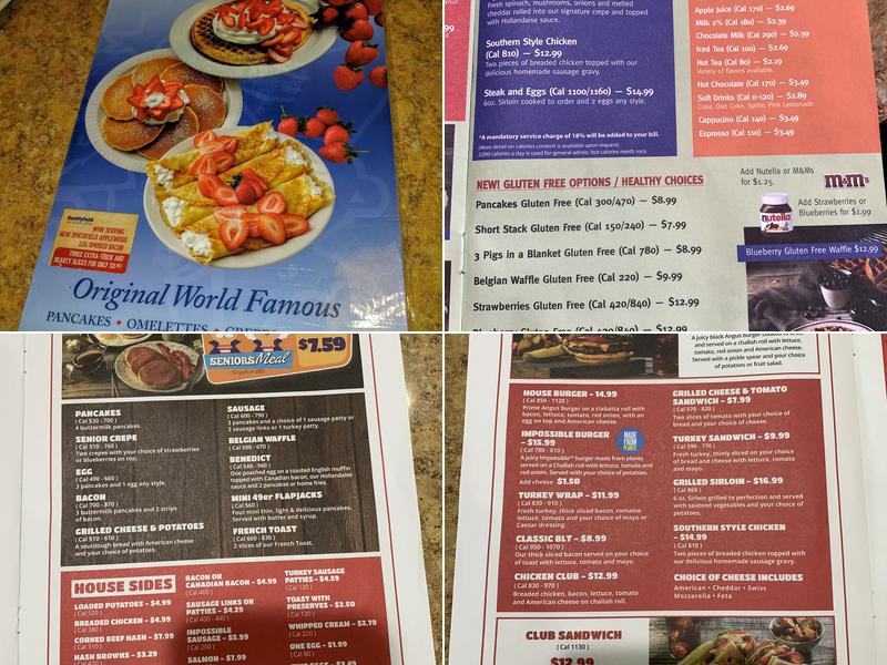 The Original Pancake House Menu