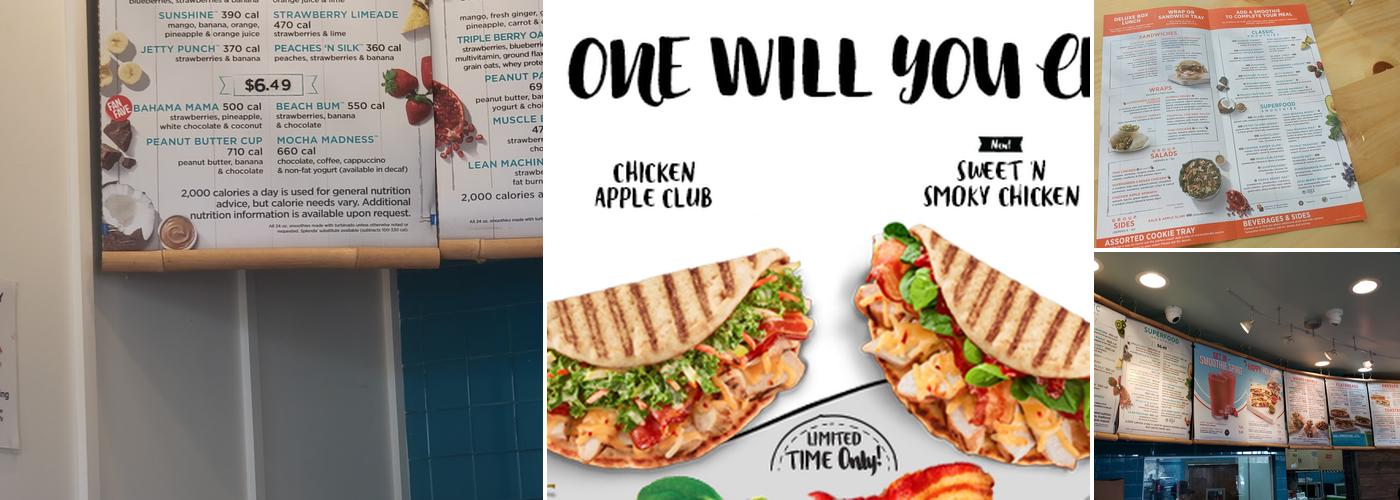 Tropical Smoothie Cafe Menu