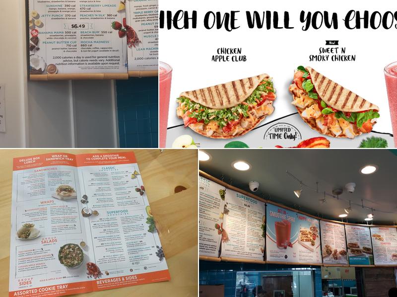 Tropical Smoothie Cafe Menu