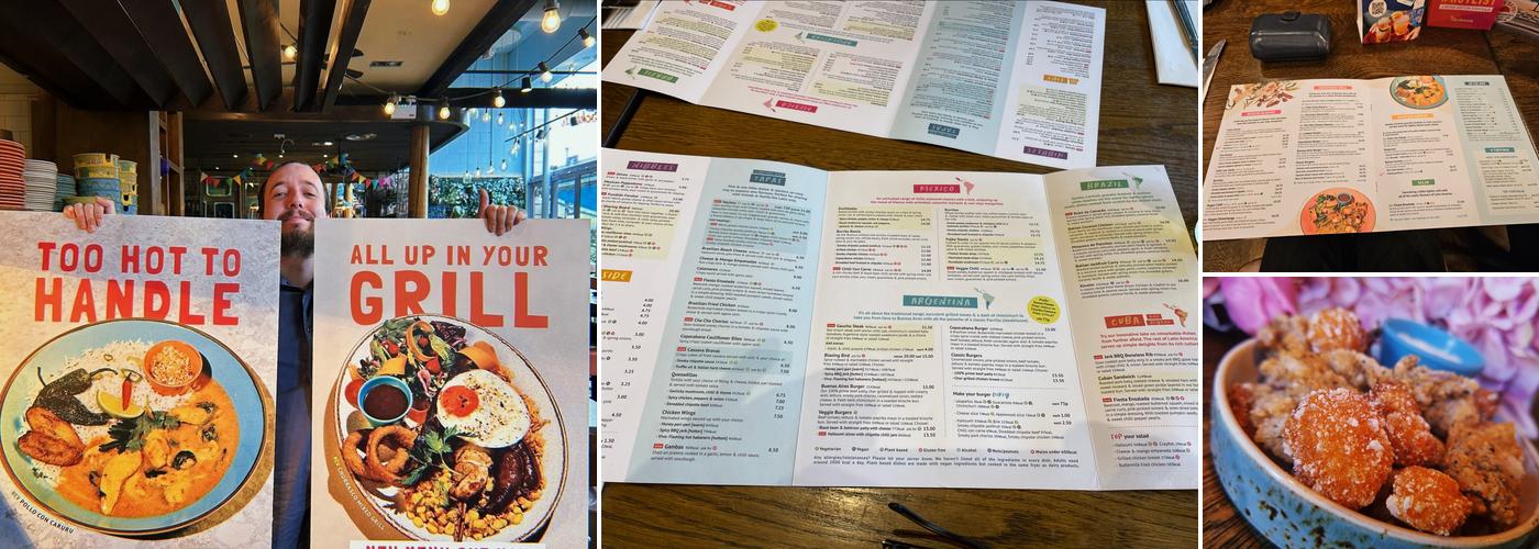 Las Iguanas - Reading Menu