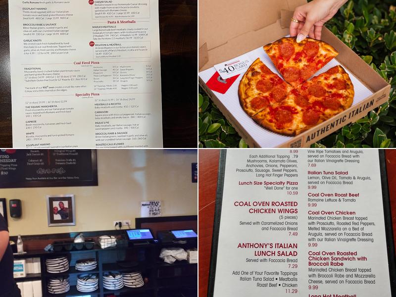 Anthony's Coal Fired Pizza & Wings Menu