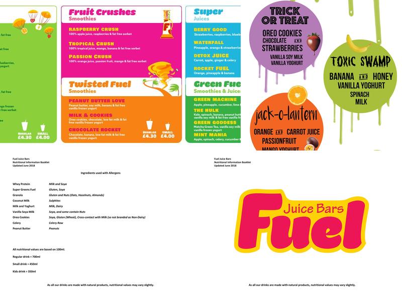 Fuel Juice Bar Menu