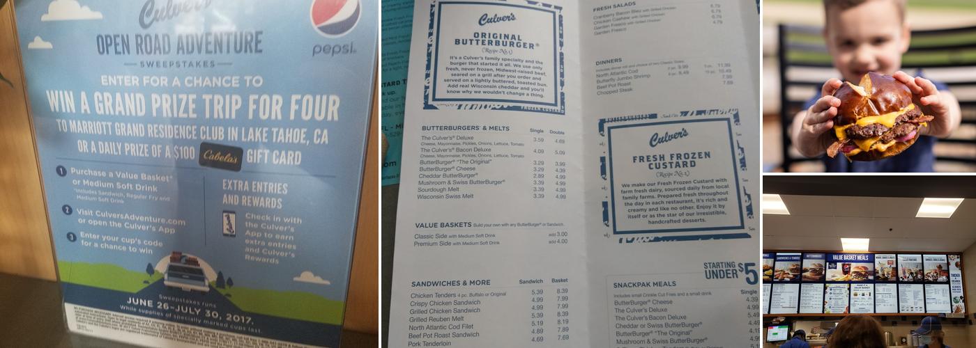 Culver’s Menu