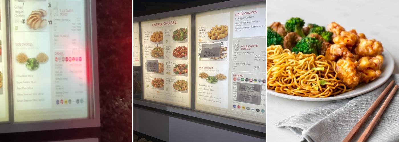 Panda Express Menu