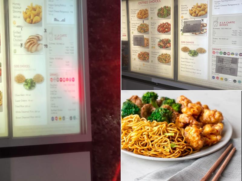 Panda Express Menu