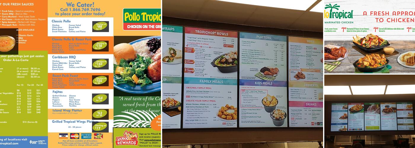 Pollo Tropical Menu