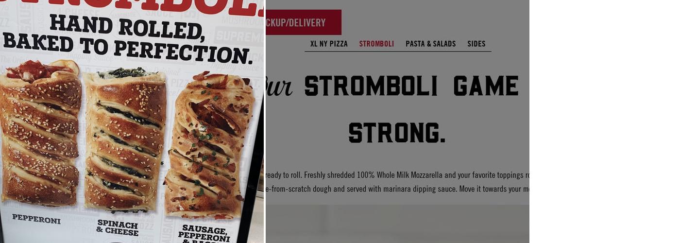 Sbarro Menu