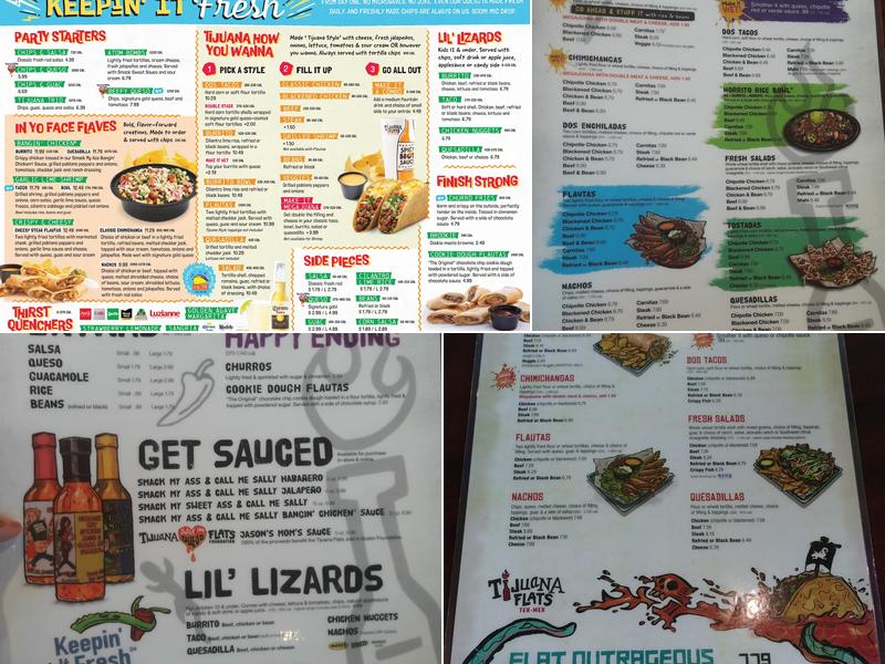 Tijuana Flats Menu