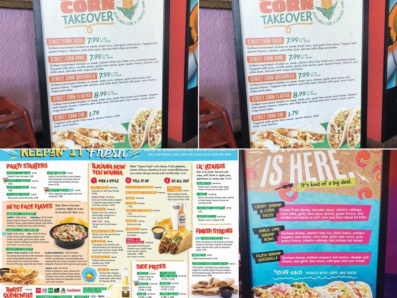 Tijuana Flats Menu