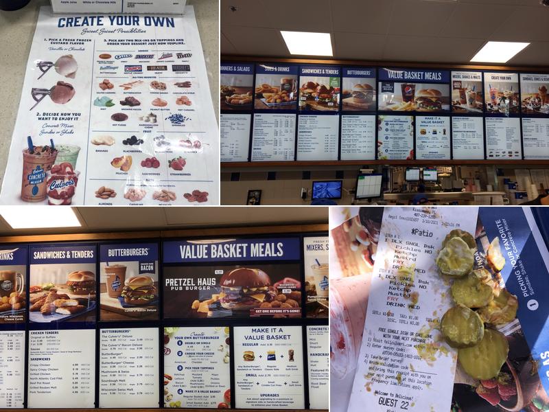 Culver’s Menu