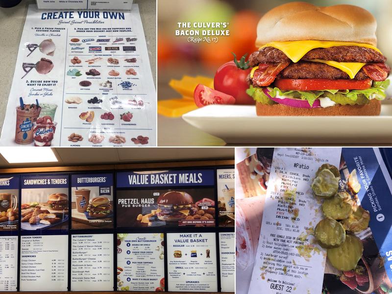 Culver’s Menu