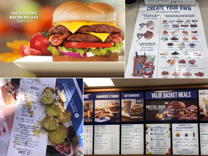 Culver’s Menu