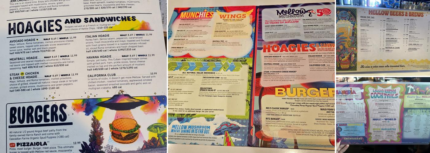Mellow Mushroom Lakeland Menu