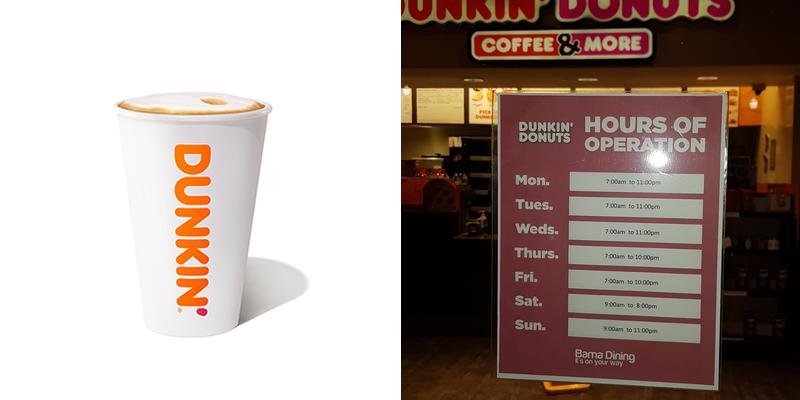 Dunkin' Menu