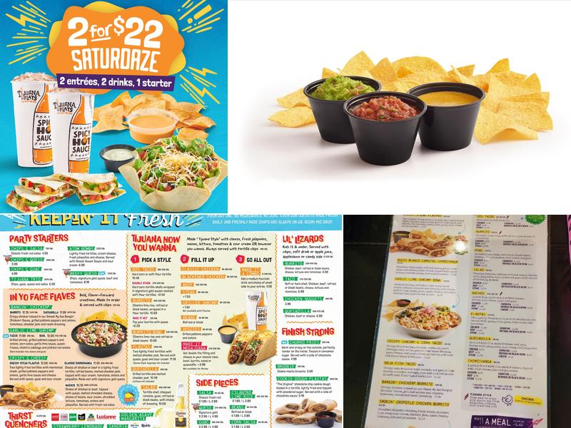 Tijuana Flats Menu