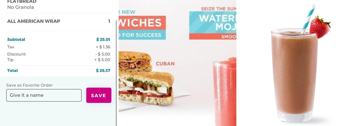 Tropical Smoothie Cafe Menu