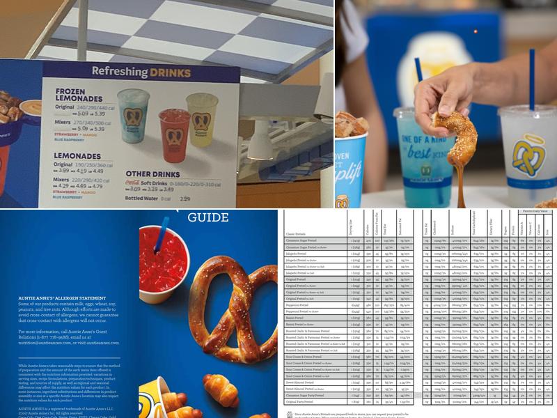 Auntie Anne's Menu