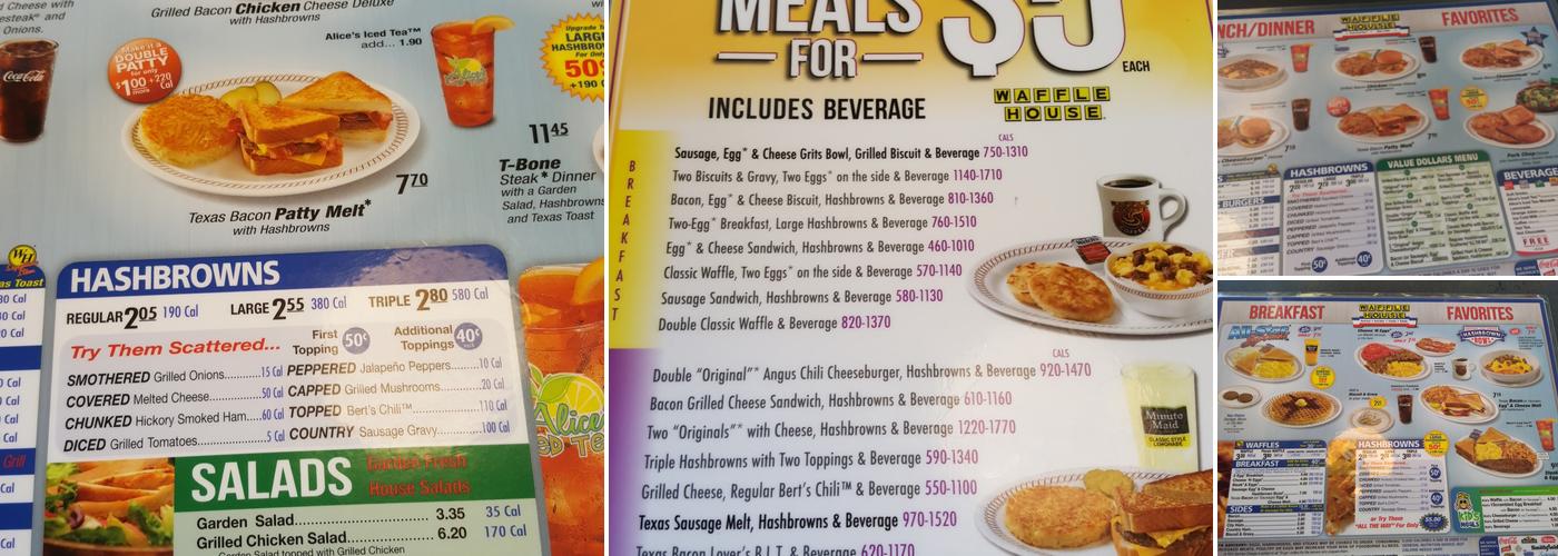 Waffle House Menu