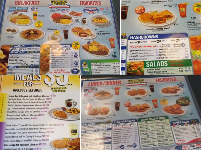 Waffle House Menu
