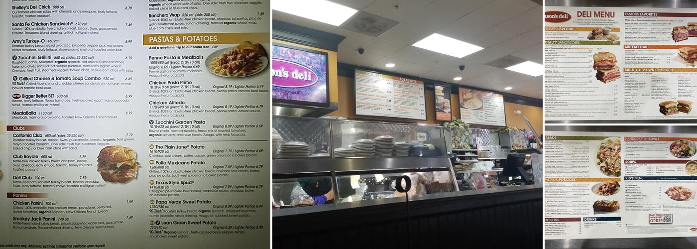 Jason's Deli Menu