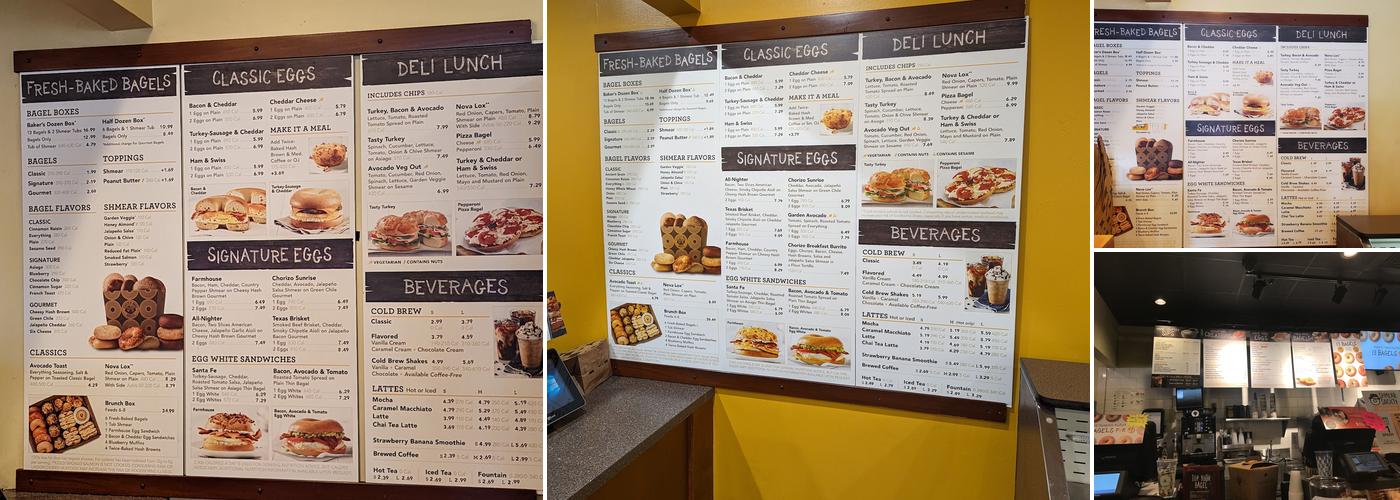 Einstein Bros. Bagels Menu