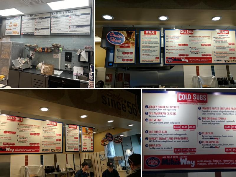 Jersey Mike's Subs Menu