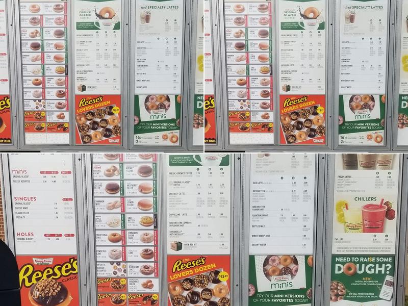 Krispy Kreme Menu