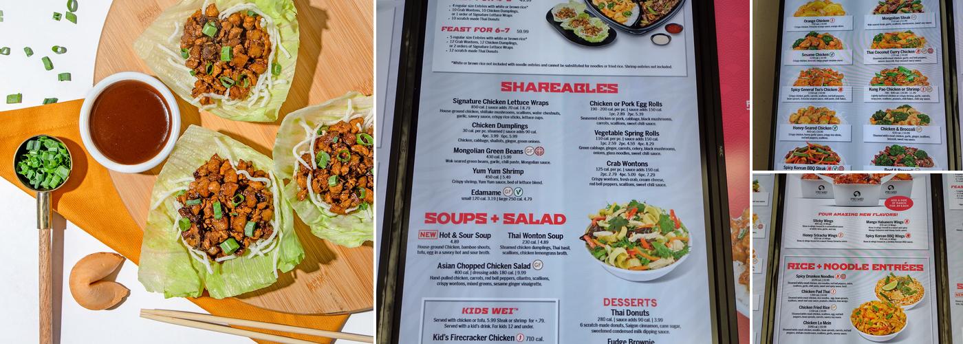 Pei Wei Asian Kitchen Menu
