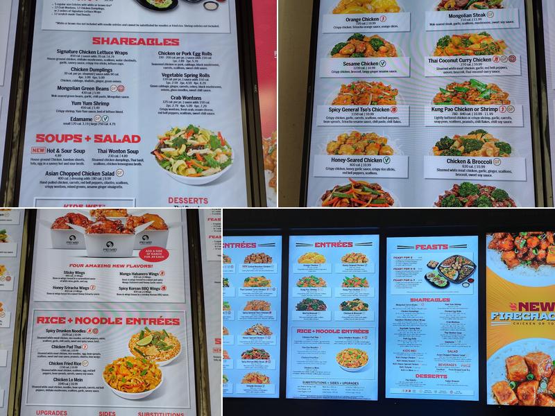 Pei Wei Asian Kitchen Menu