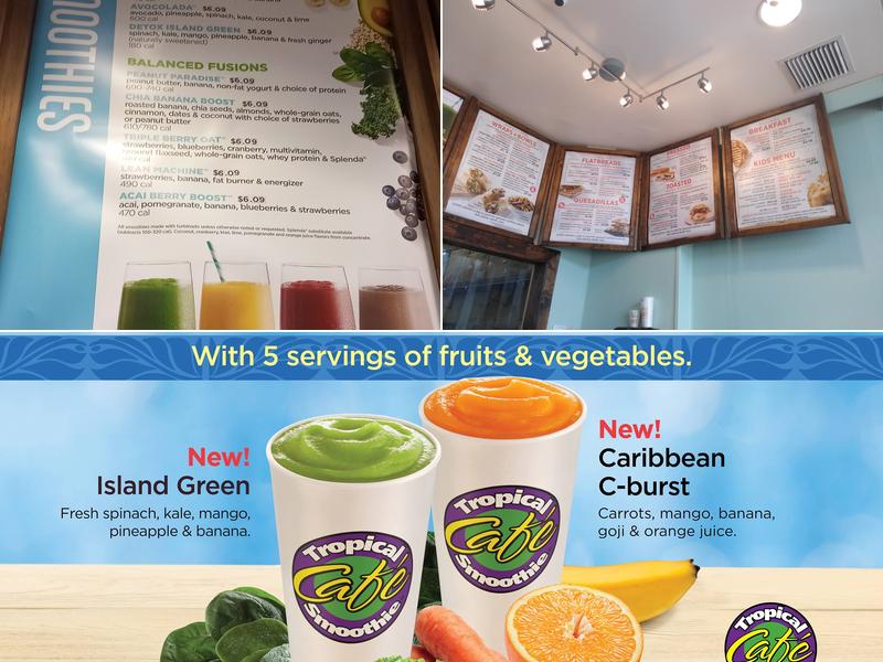 Tropical Smoothie Cafe Menu