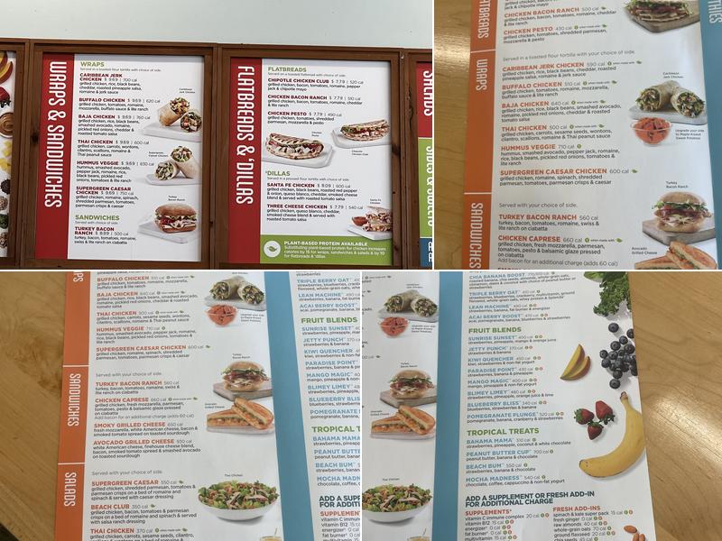 Tropical Smoothie Cafe Menu