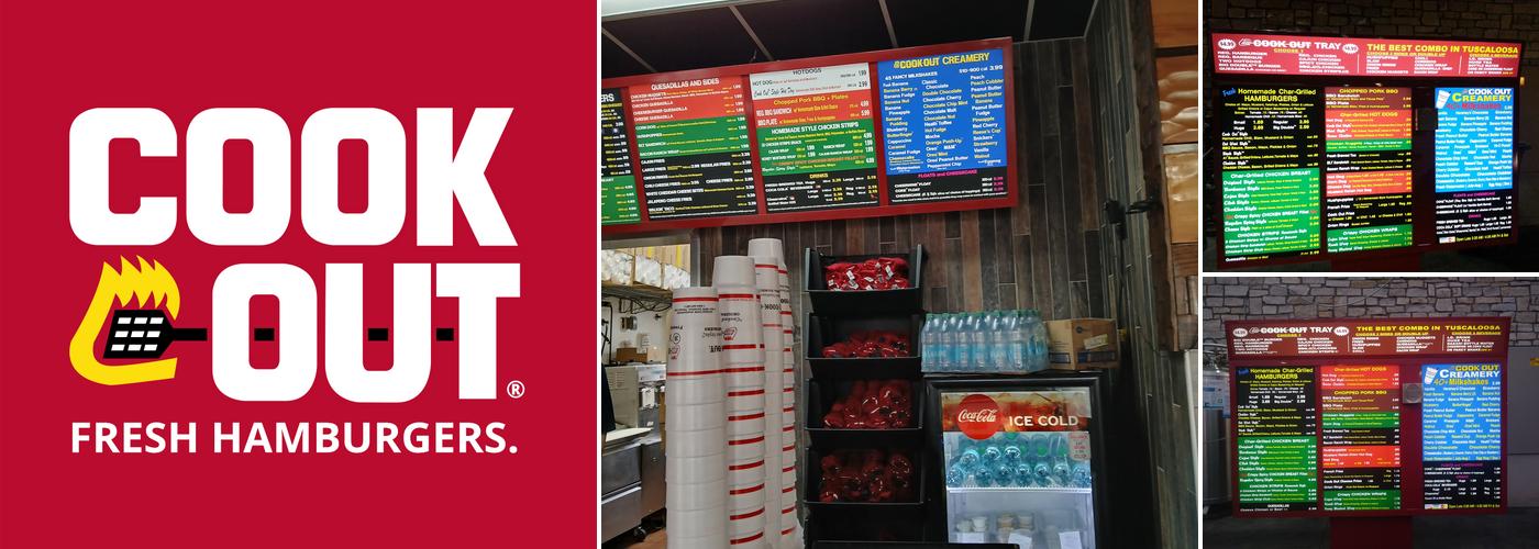 Cook Out Menu