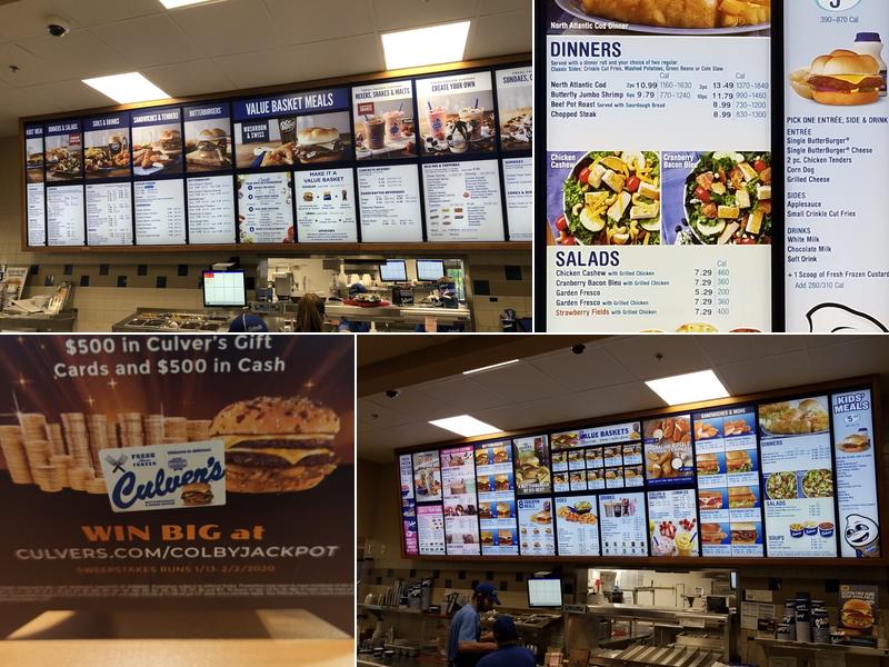 Culver’s Menu
