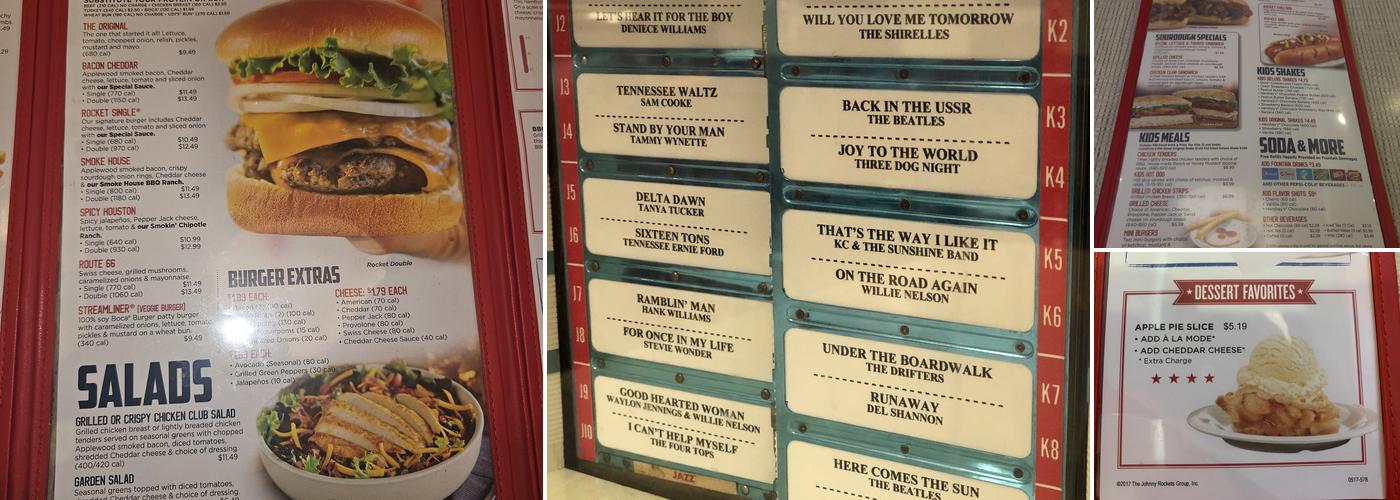 Johnny Rockets Menu