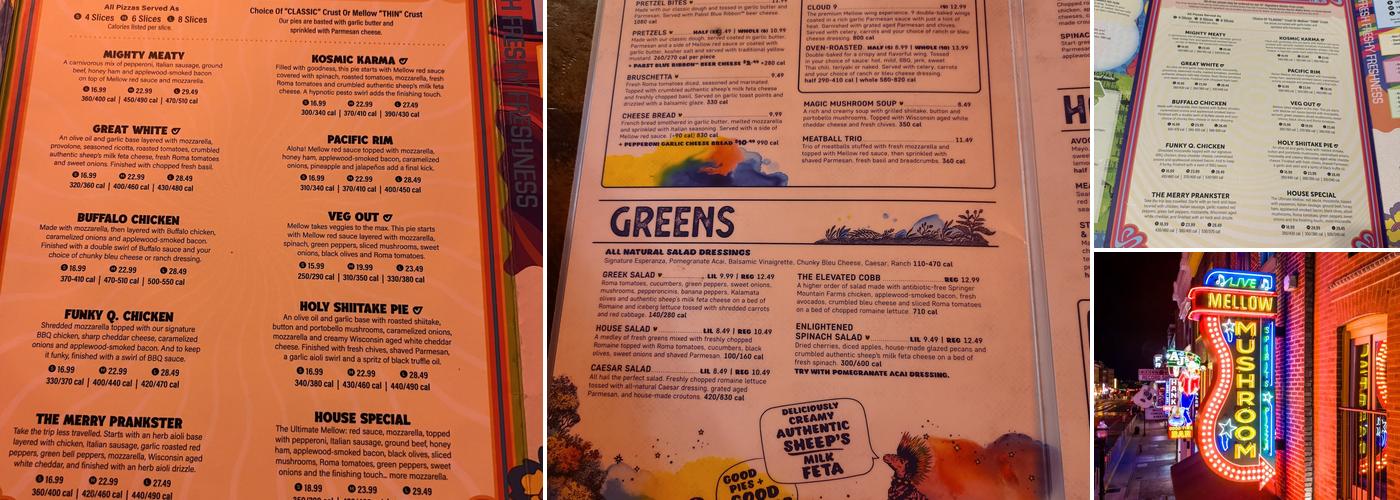 Mellow Mushroom Menu