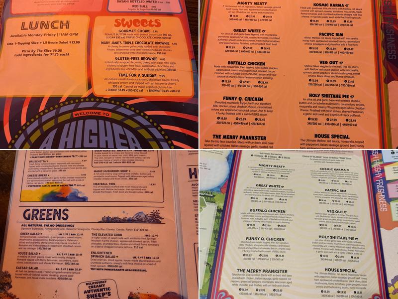 Mellow Mushroom Menu