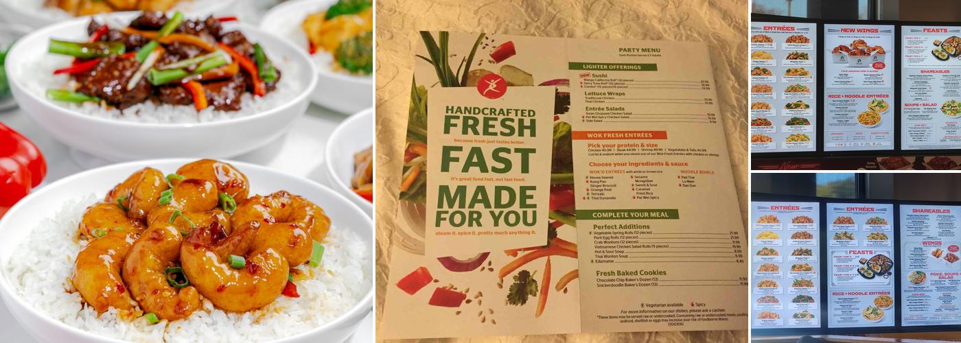 Pei Wei Asian Kitchen Menu