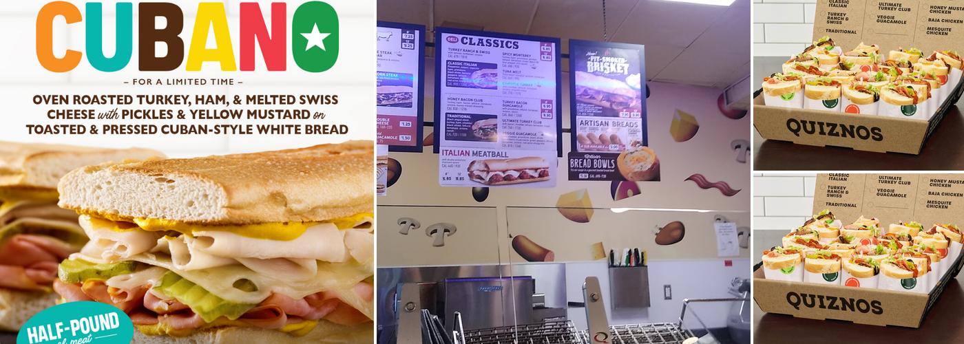 Quiznos Menu