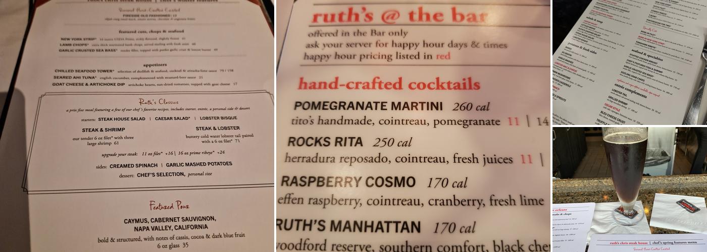 Ruth's Chris Steak House Menu